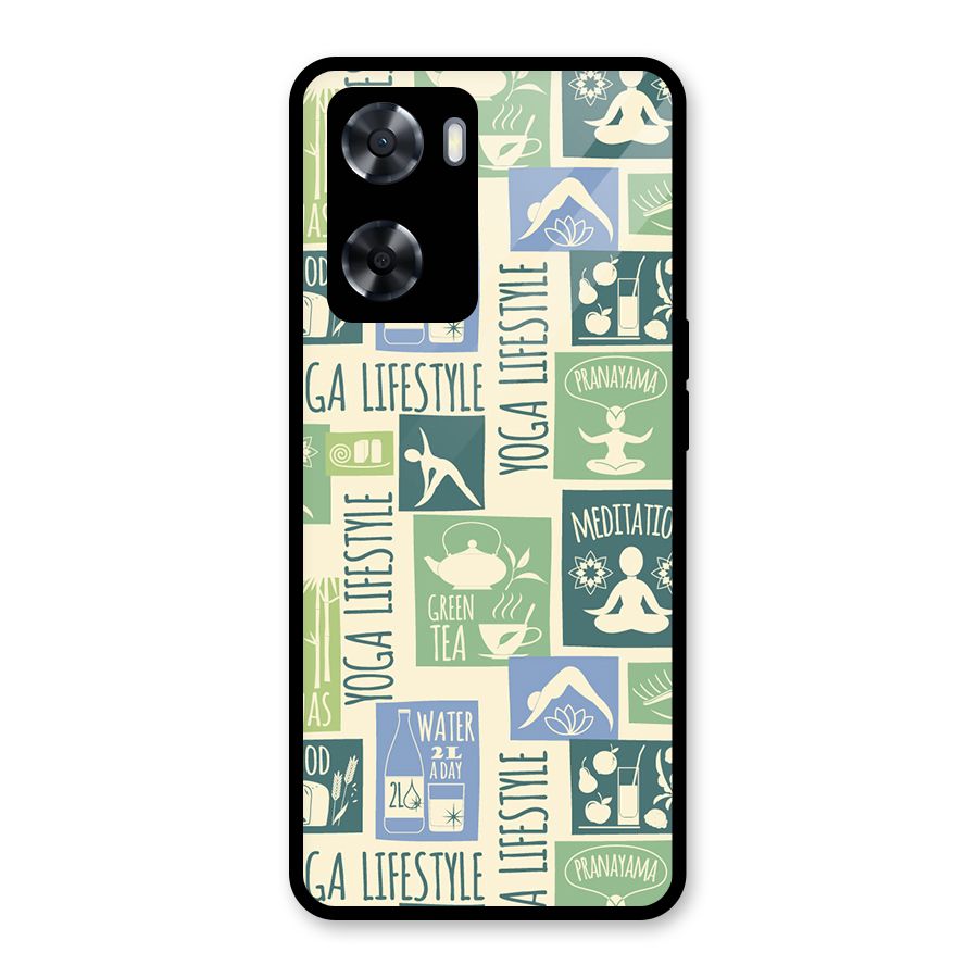 Vintage Yoga Lifestyle Glass Back Case for OnePlus Nord N20 SE