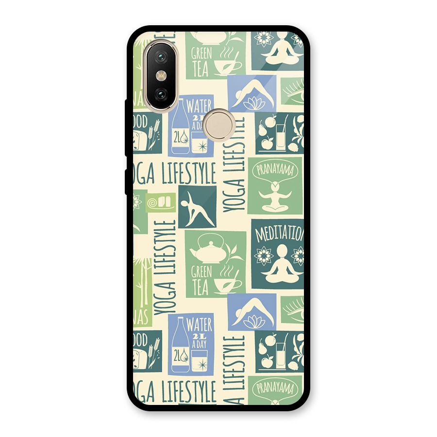 Vintage Yoga Lifestyle Glass Back Case for Redmi A2