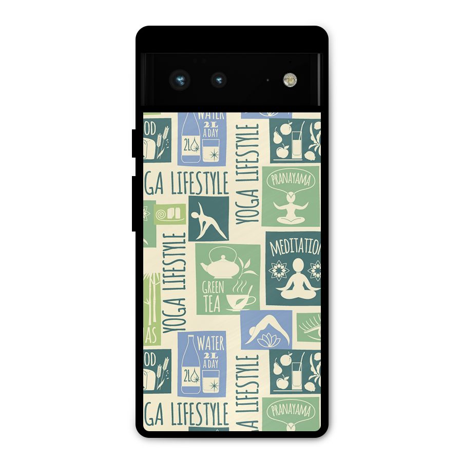 Vintage Yoga Lifestyle Metal Back Case for Google Pixel 6
