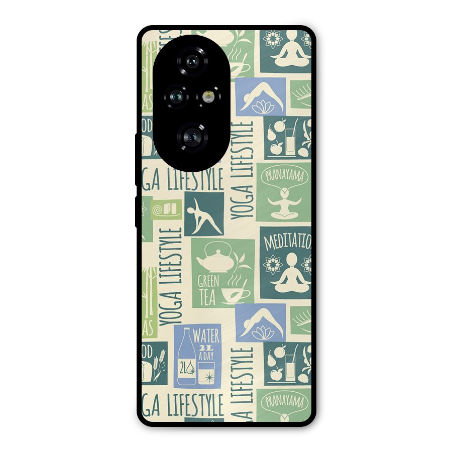 Vintage Yoga Lifestyle Metal Back Case for Honor 200 Pro