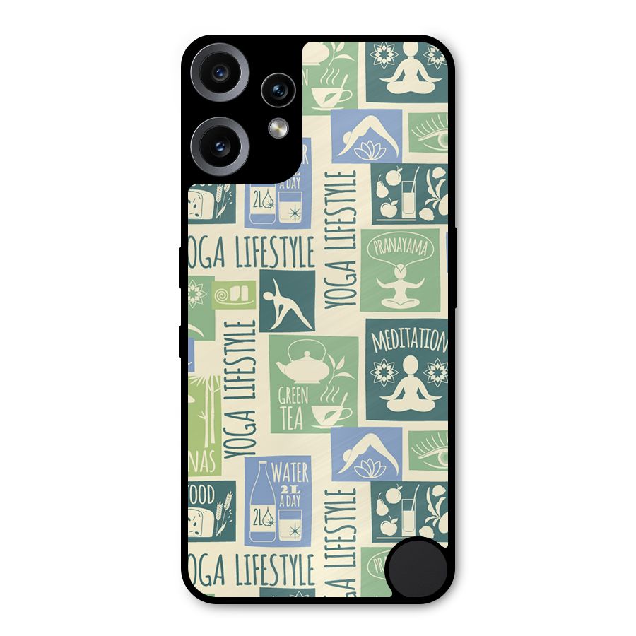 Vintage Yoga Lifestyle Metal Back Case for Nothing CMF Phone 2 Pro