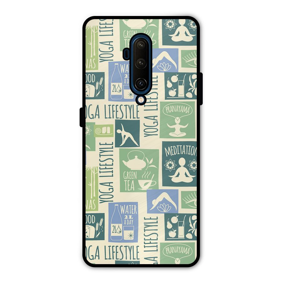 Vintage Yoga Lifestyle Metal Back Case for OnePlus 7T Pro