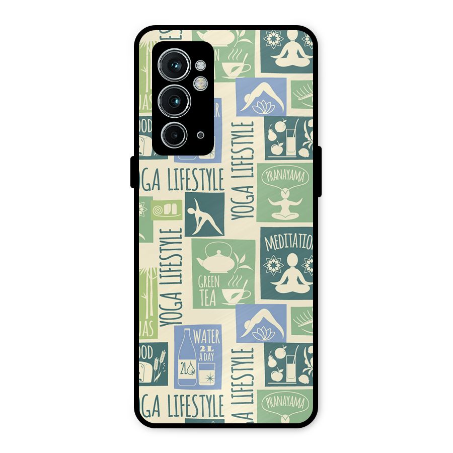 Vintage Yoga Lifestyle Metal Back Case for OnePlus 9RT 5G