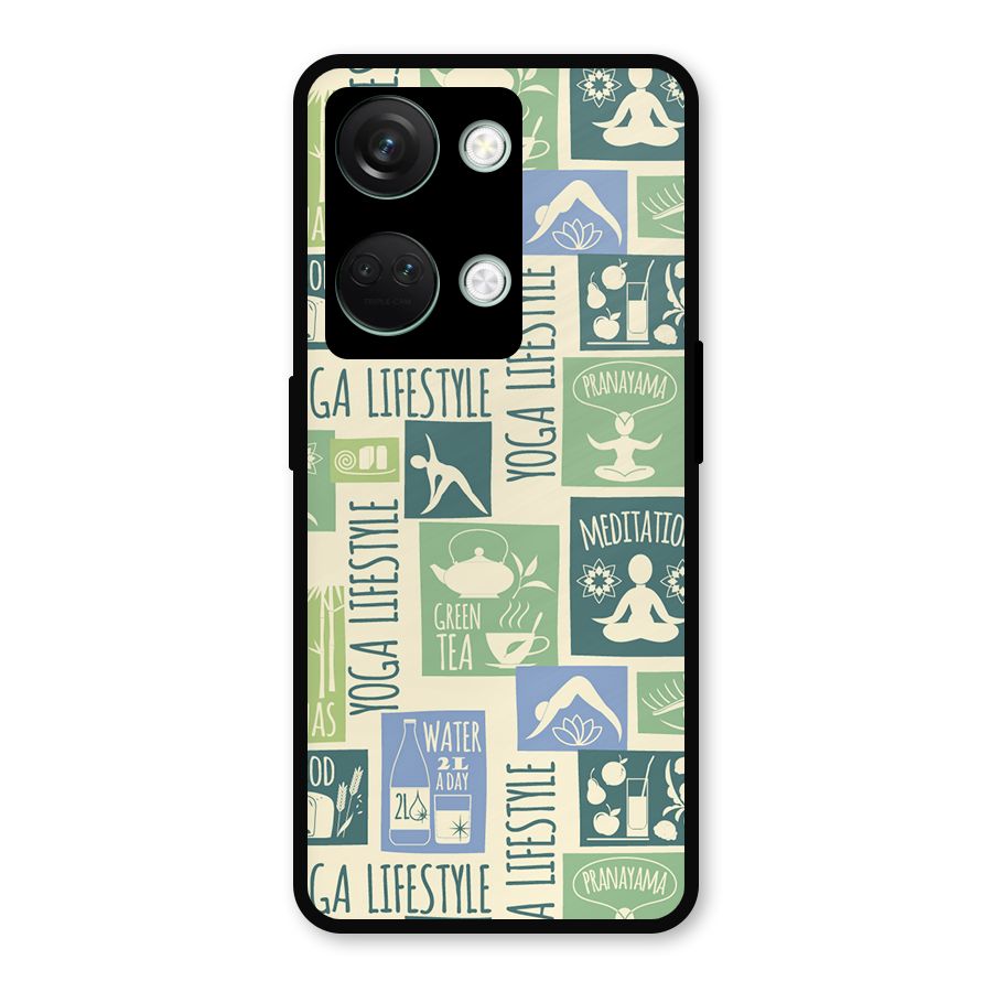 Vintage Yoga Lifestyle Metal Back Case for OnePlus Nord 3
