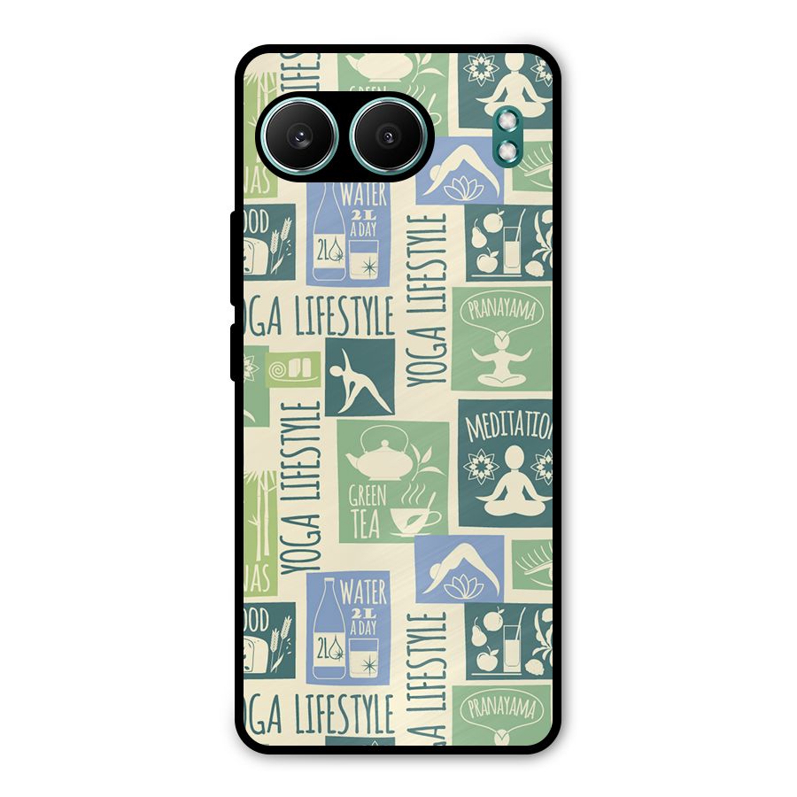 Vintage Yoga Lifestyle Metal Back Case for OnePlus Nord 4