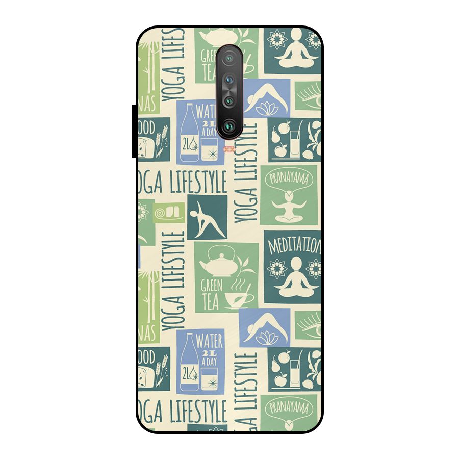 Vintage Yoga Lifestyle Metal Back Case for Poco X2