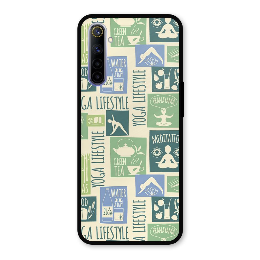 Vintage Yoga Lifestyle Metal Back Case for Realme 6i