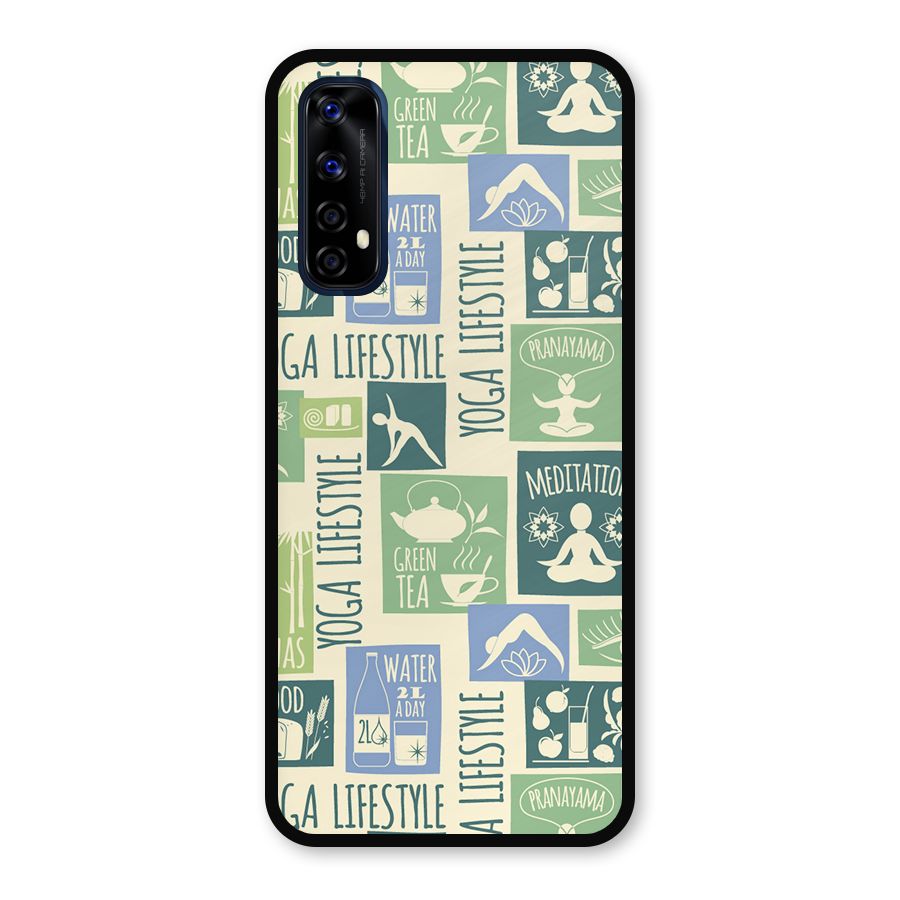 Vintage Yoga Lifestyle Metal Back Case for Realme 7