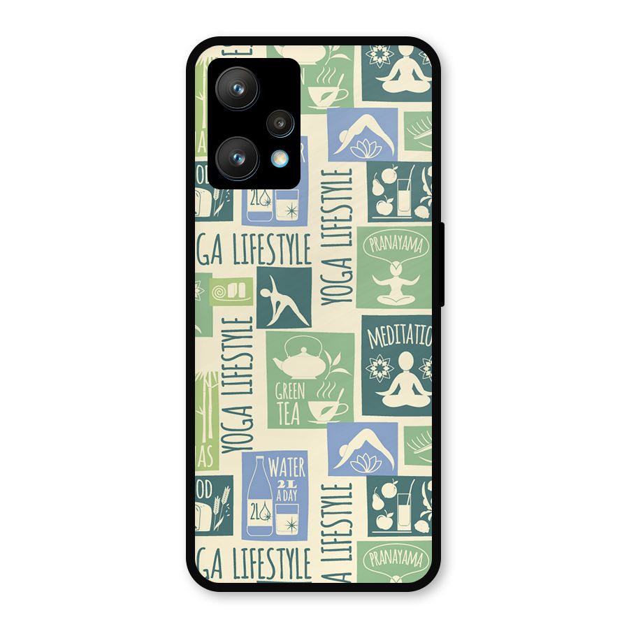 Vintage Yoga Lifestyle Metal Back Case for Realme 9 Pro Plus 5G