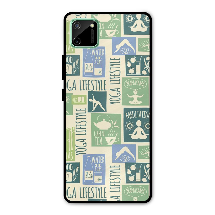 Vintage Yoga Lifestyle Metal Back Case for Realme C11