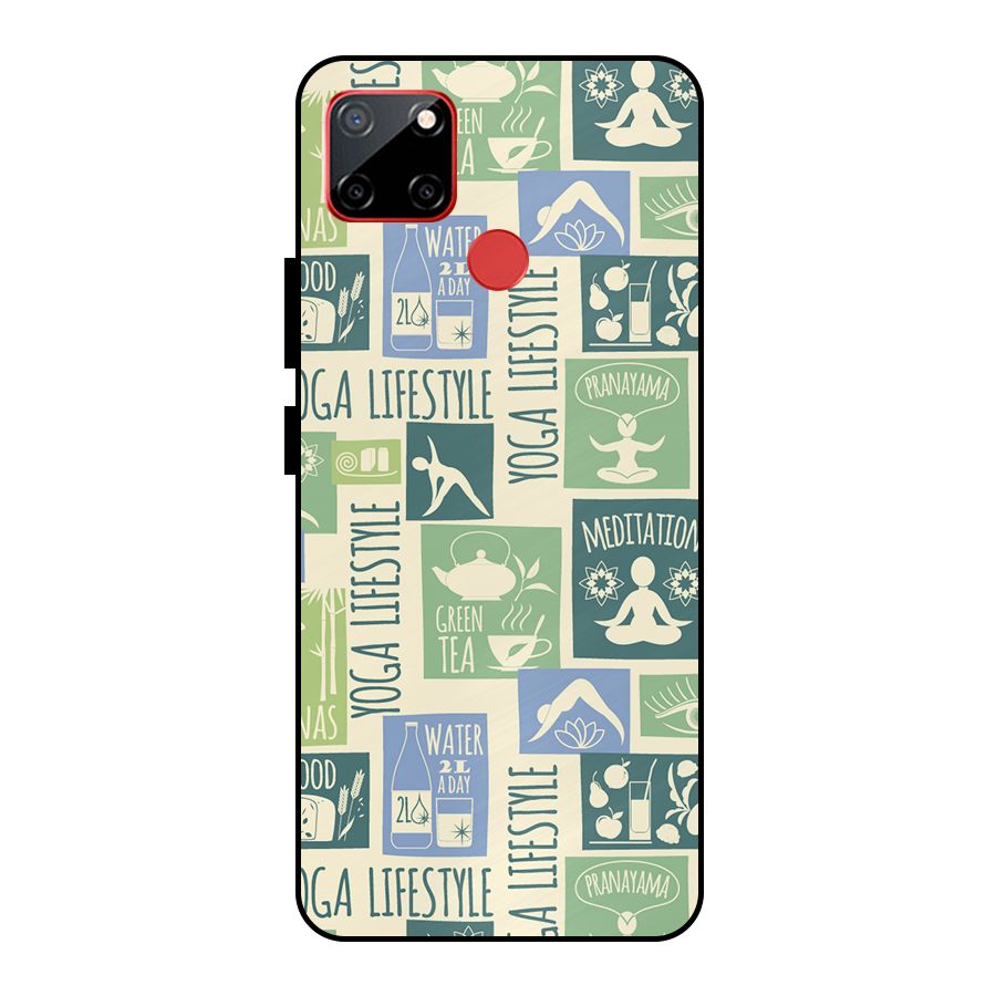 Vintage Yoga Lifestyle Metal Back Case for Realme C12