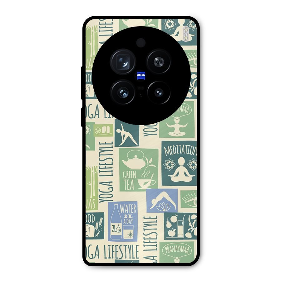 Vintage Yoga Lifestyle Metal Back Case for Vivo X200 Pro