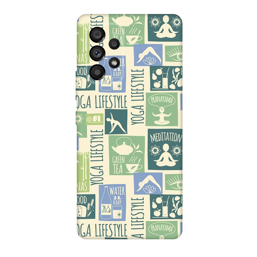 Vintage Yoga Lifestyle Original Polycarbonate Back Case for Galaxy A53 5G