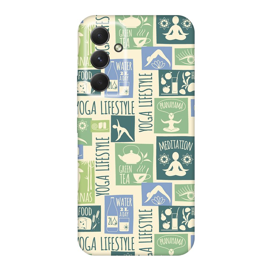 Vintage Yoga Lifestyle Original Polycarbonate Back Case for Galaxy A54
