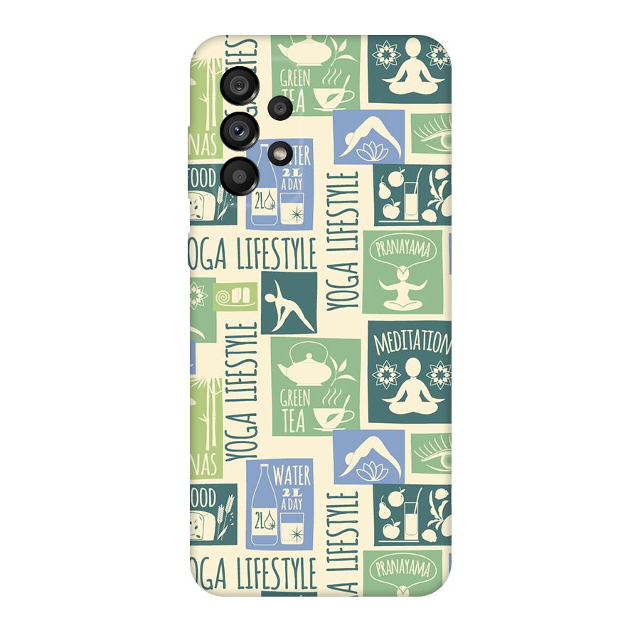 Vintage Yoga Lifestyle Original Polycarbonate Back Case for Galaxy A73 5G