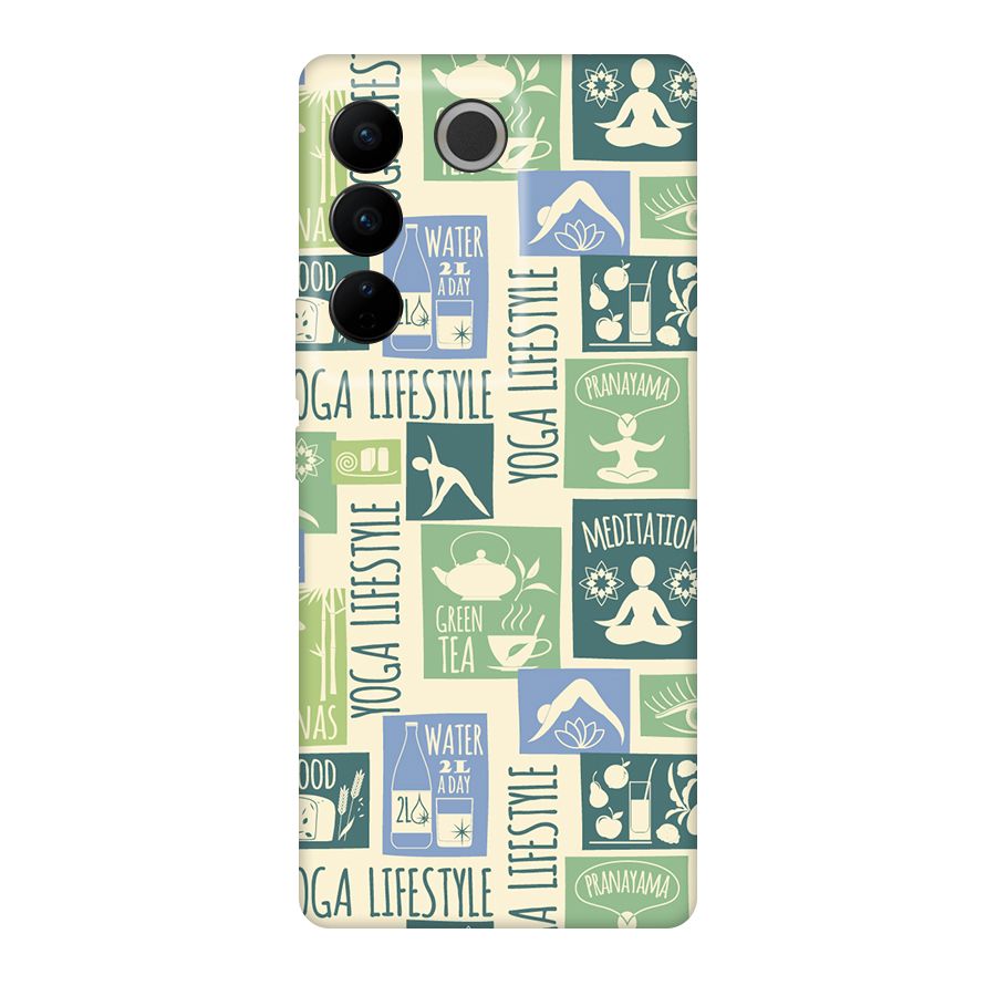 Vintage Yoga Lifestyle Original Polycarbonate Back Case for Vivo V27