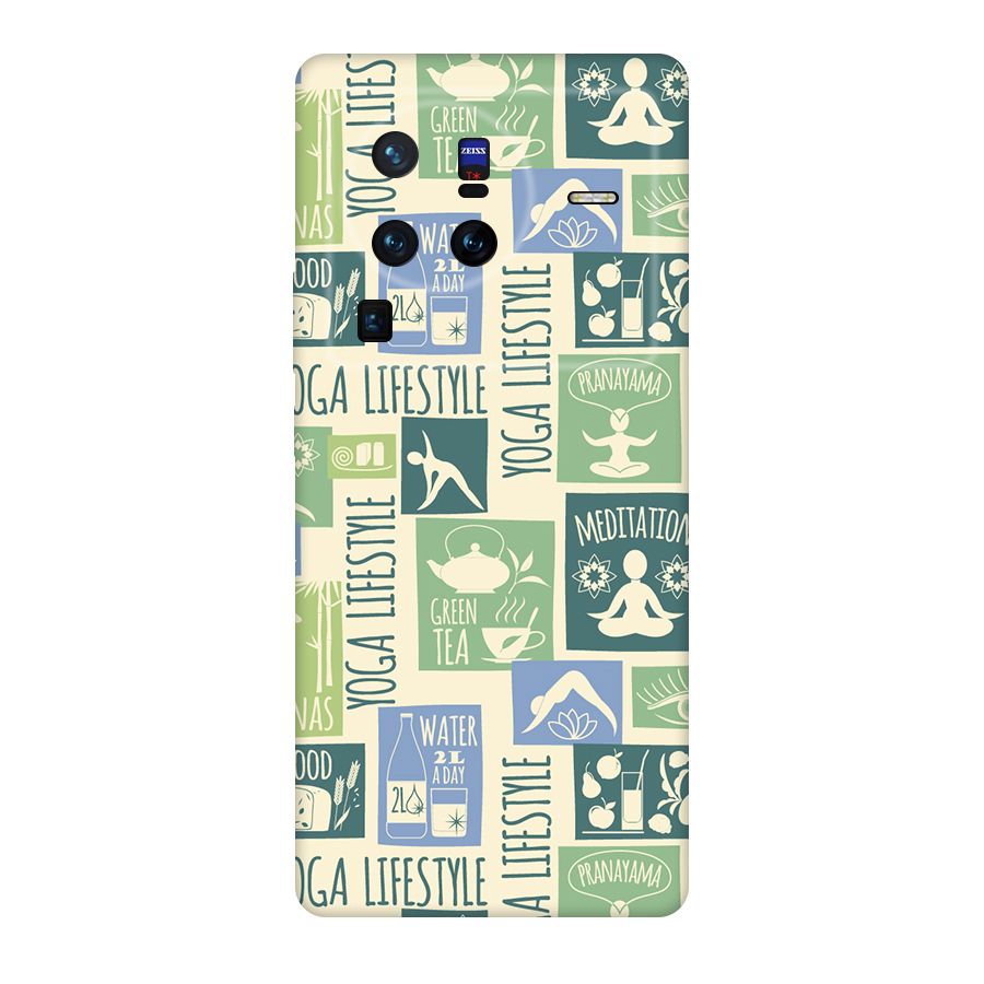 Vintage Yoga Lifestyle Original Polycarbonate Back Case for Vivo X80