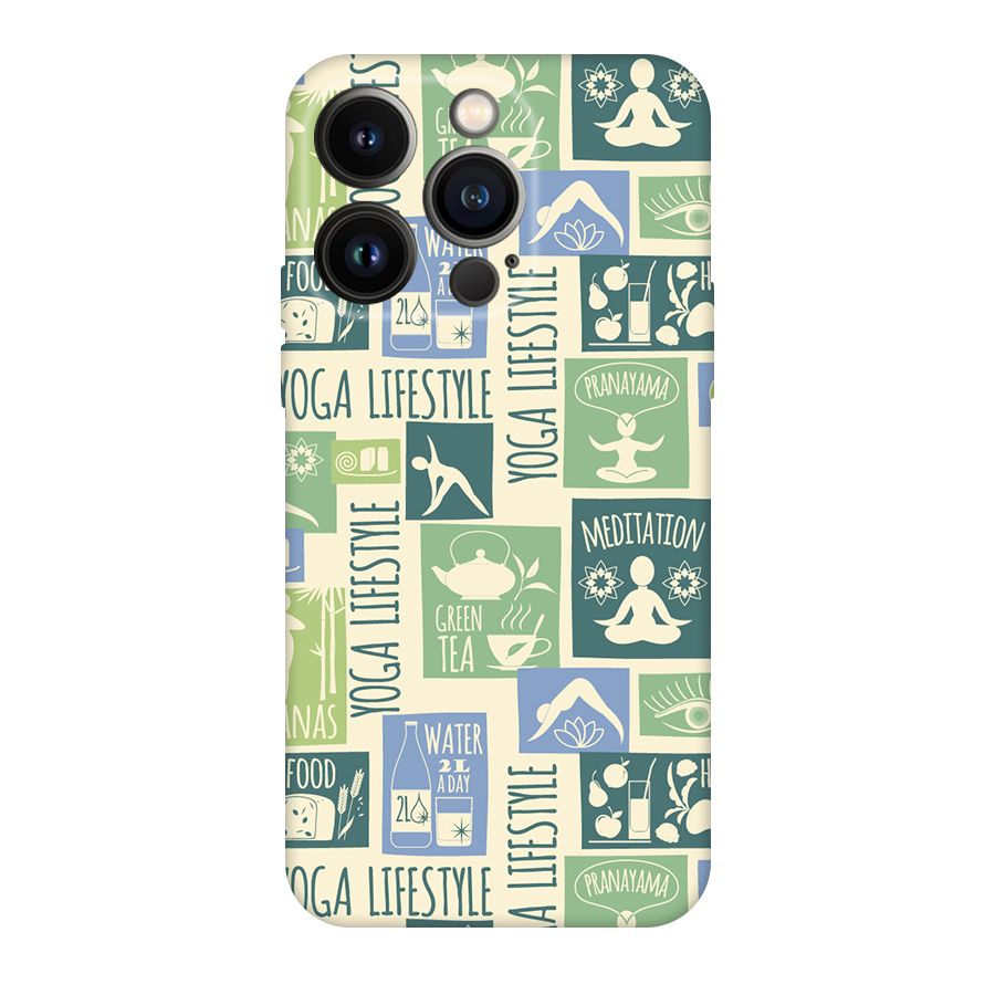 Vintage Yoga Lifestyle Original Polycarbonate Back Case for iPhone 14 Pro