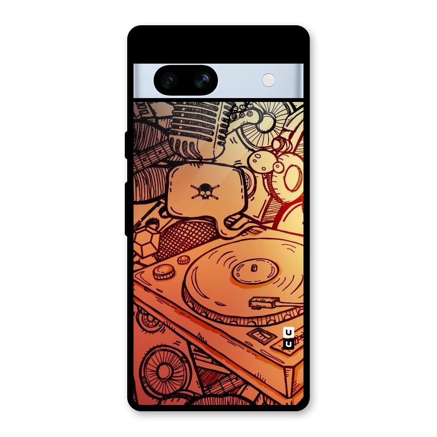 Vinyl Design Glass Back Case for Google Pixel 7a