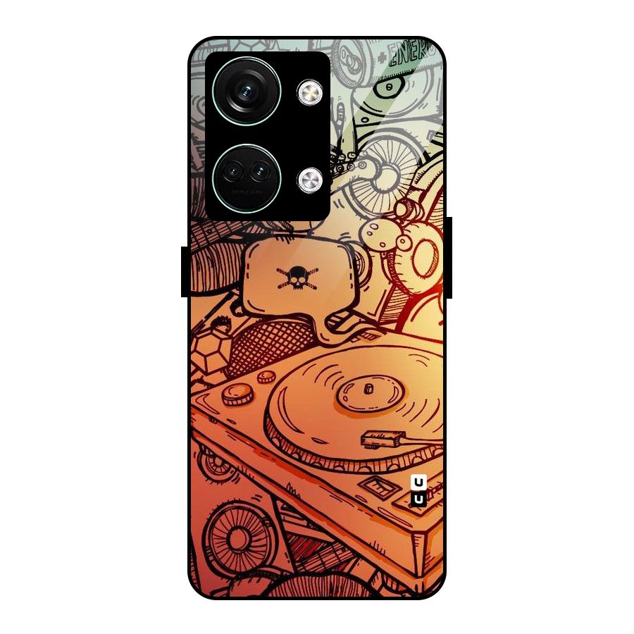 Vinyl Design Glass Back Case for Oneplus Nord 3