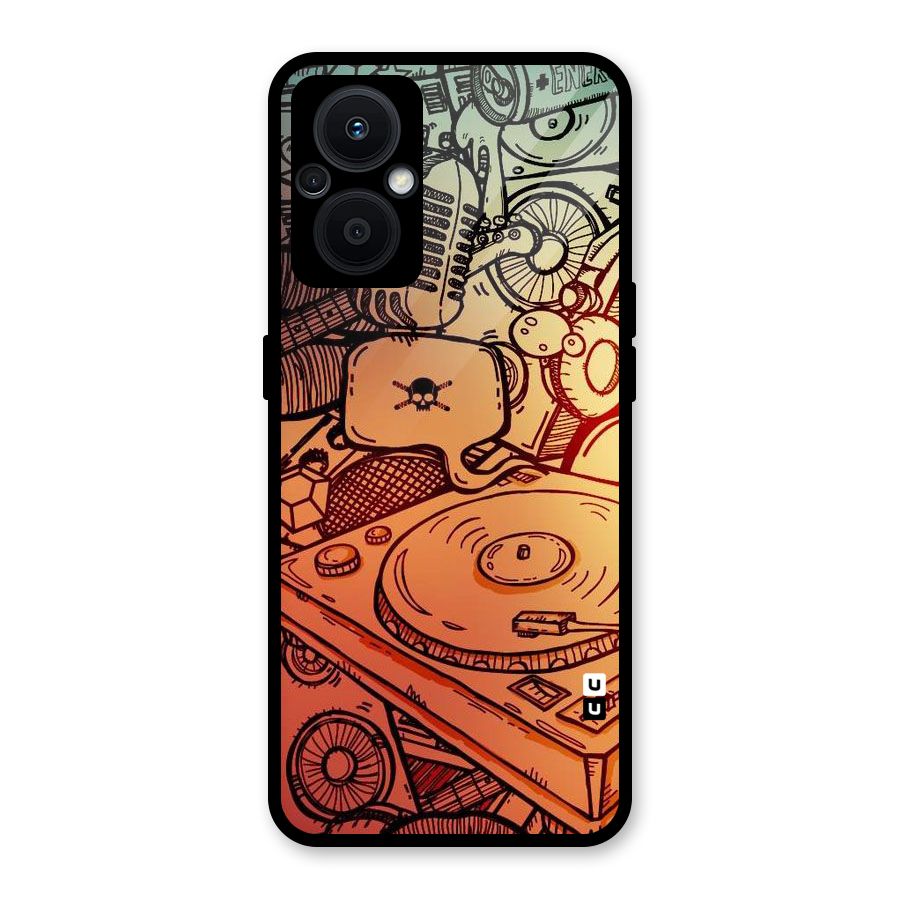 Vinyl Design Glass Back Case for Oppo F21s Pro 5G