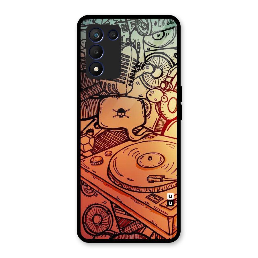 Vinyl Design Glass Back Case for Realme 9 5G Speed