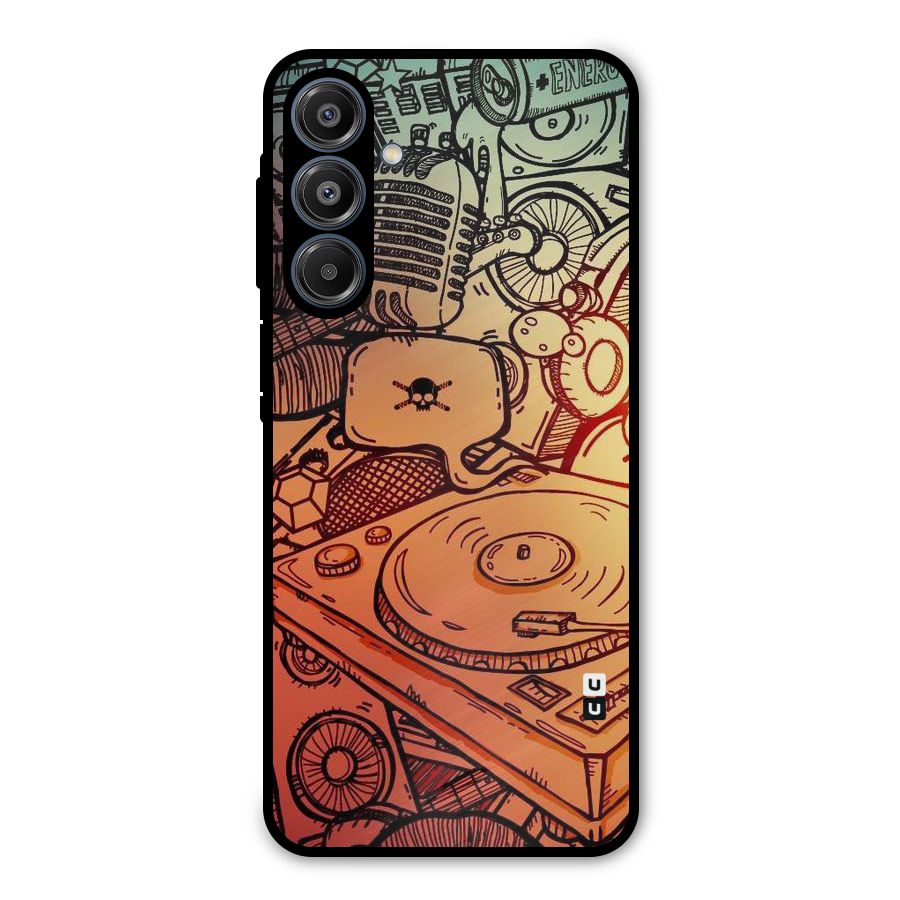 Vinyl Design Metal Back Case for Galaxy A16 5G