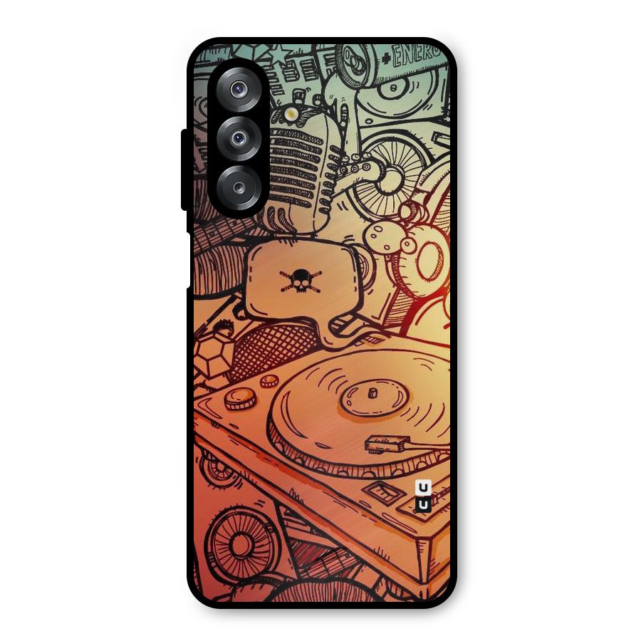 Vinyl Design Metal Back Case for Galaxy A26