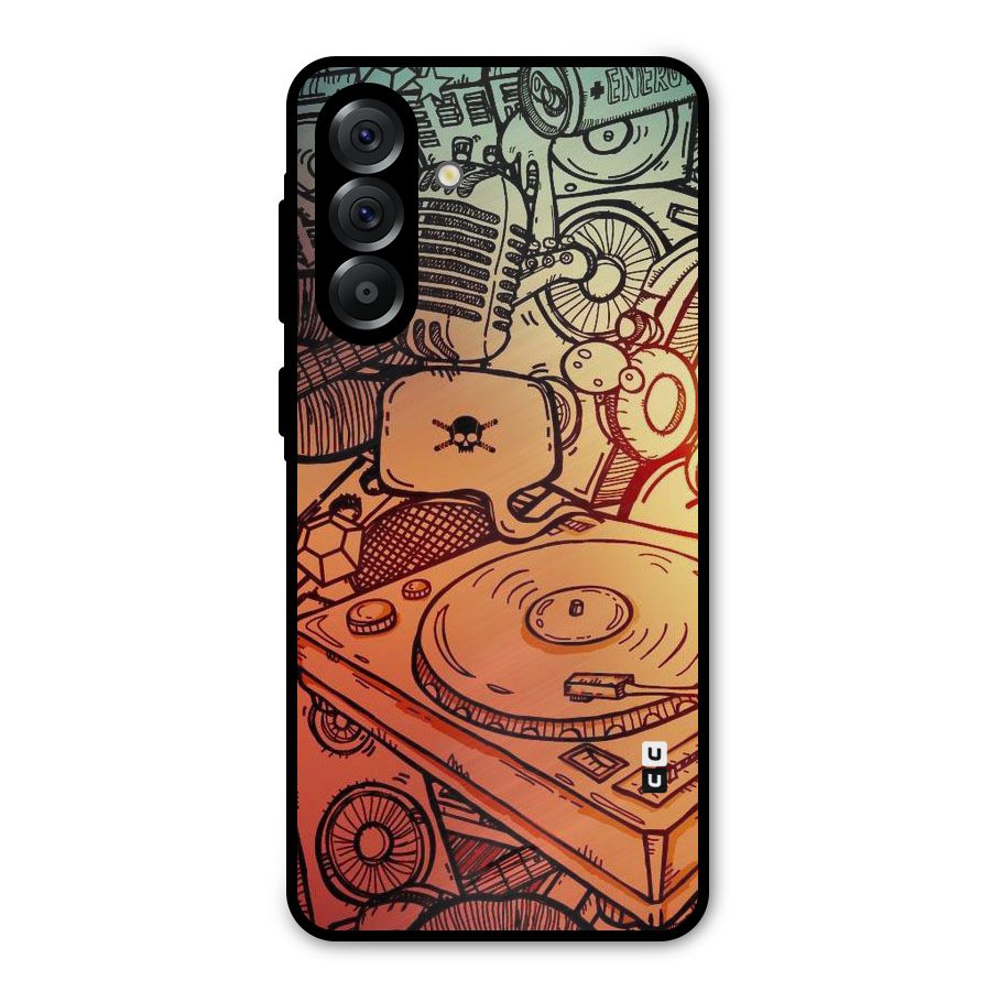 Vinyl Design Metal Back Case for Galaxy A36