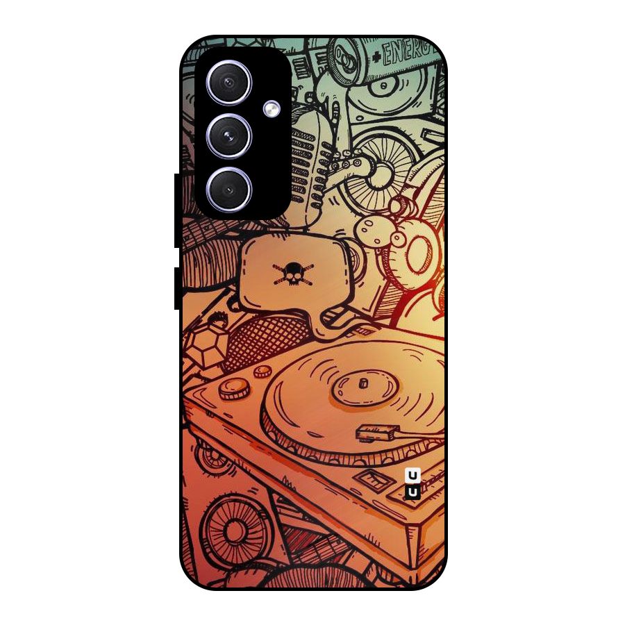 Vinyl Design Metal Back Case for Galaxy A54