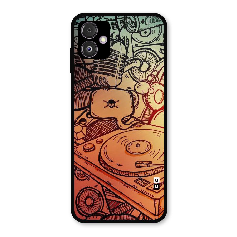Vinyl Design Metal Back Case for Galaxy F14