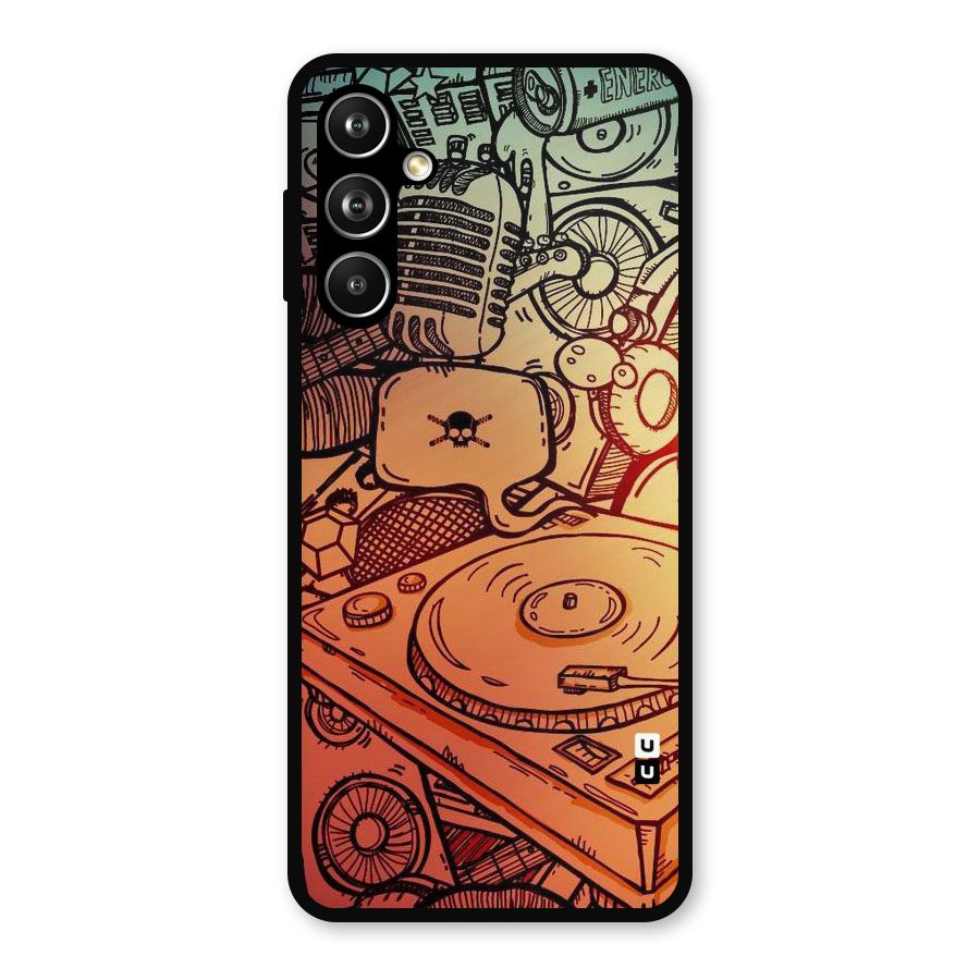 Vinyl Design Metal Back Case for Galaxy F54