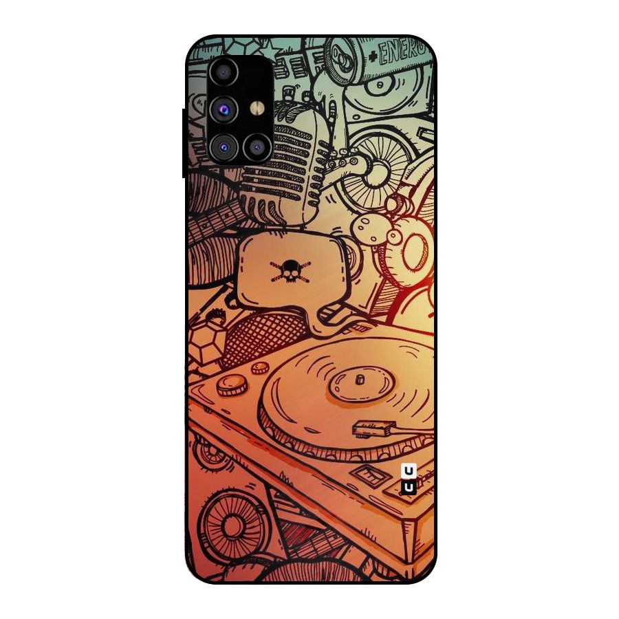 Vinyl Design Metal Back Case for Galaxy M31s