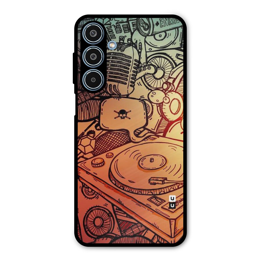Vinyl Design Metal Back Case for Galaxy M35