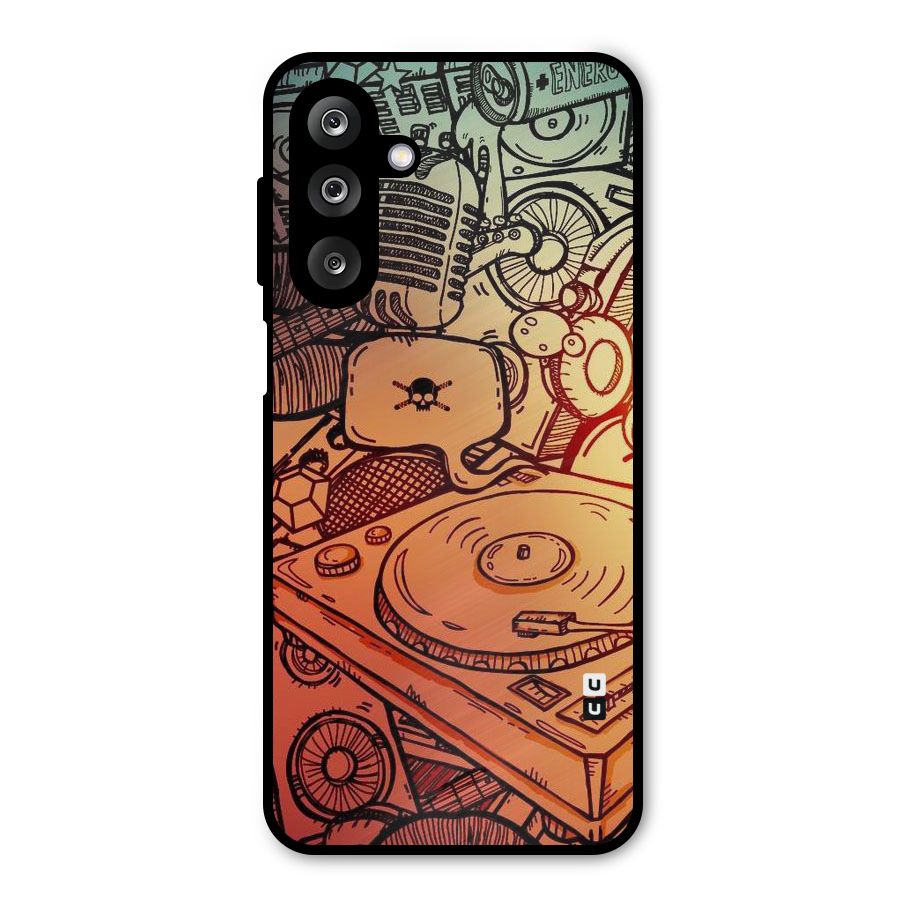 Vinyl Design Metal Back Case for Galaxy M36