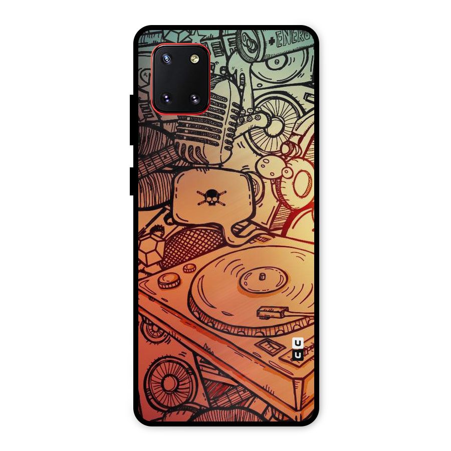 Vinyl Design Metal Back Case for Galaxy Note 10 Lite
