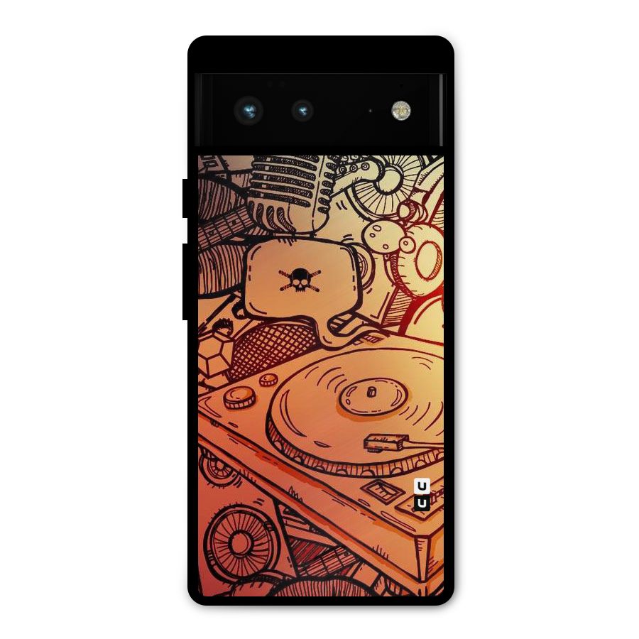 Vinyl Design Metal Back Case for Google Pixel 6