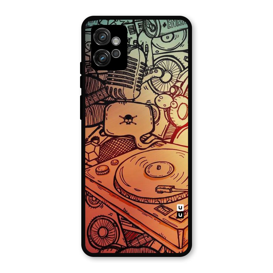 Vinyl Design Metal Back Case for Moto G32