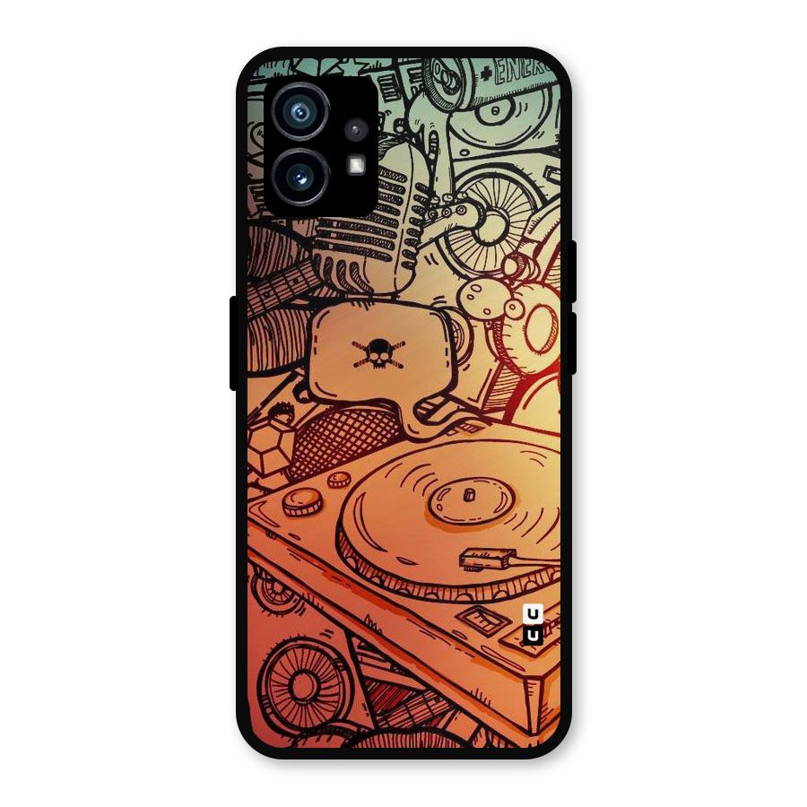 Vinyl Design Metal Back Case for Nothing Phone 1
