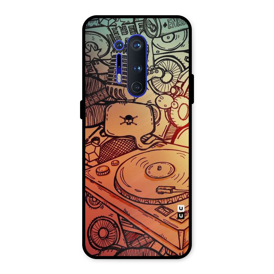 Vinyl Design Metal Back Case for OnePlus 8 Pro