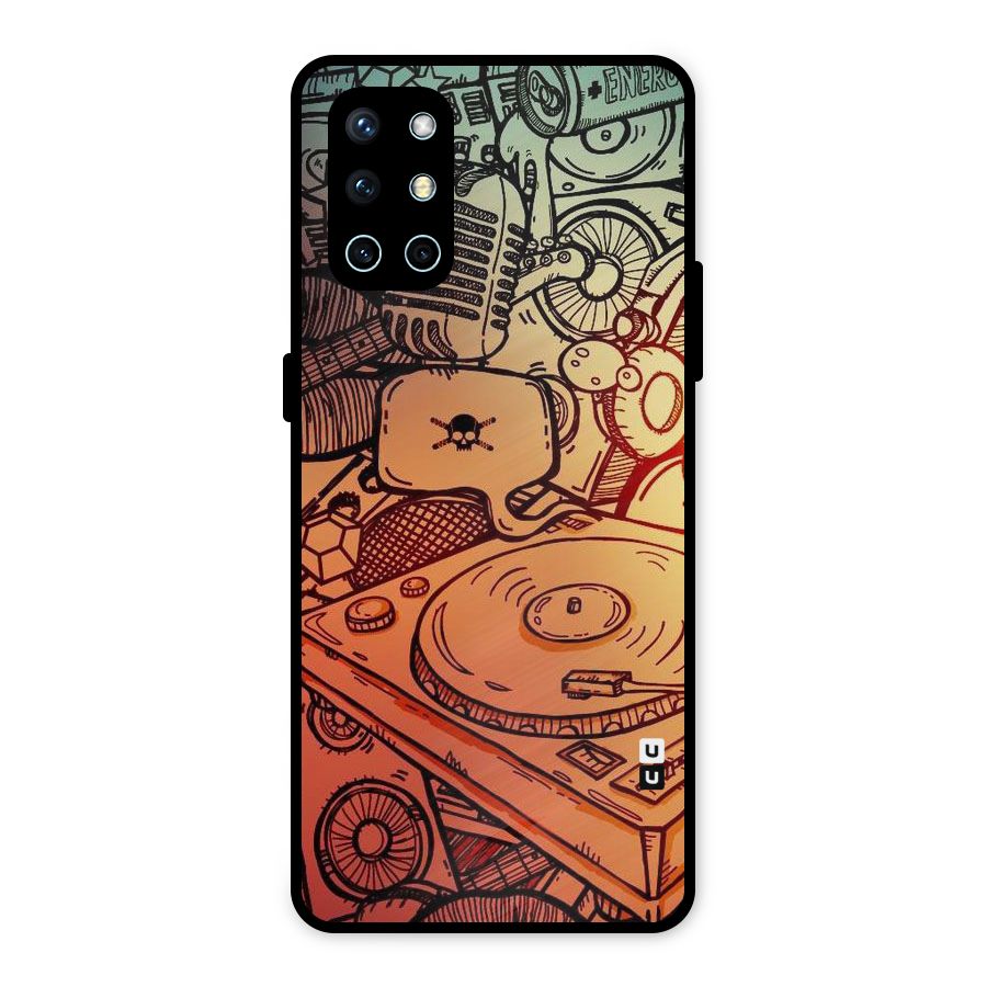 Vinyl Design Metal Back Case for OnePlus 9R