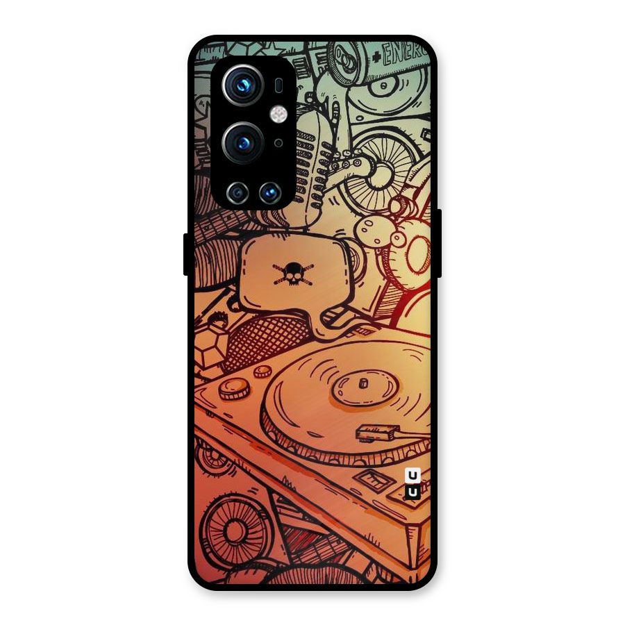 Vinyl Design Metal Back Case for OnePlus 9 Pro