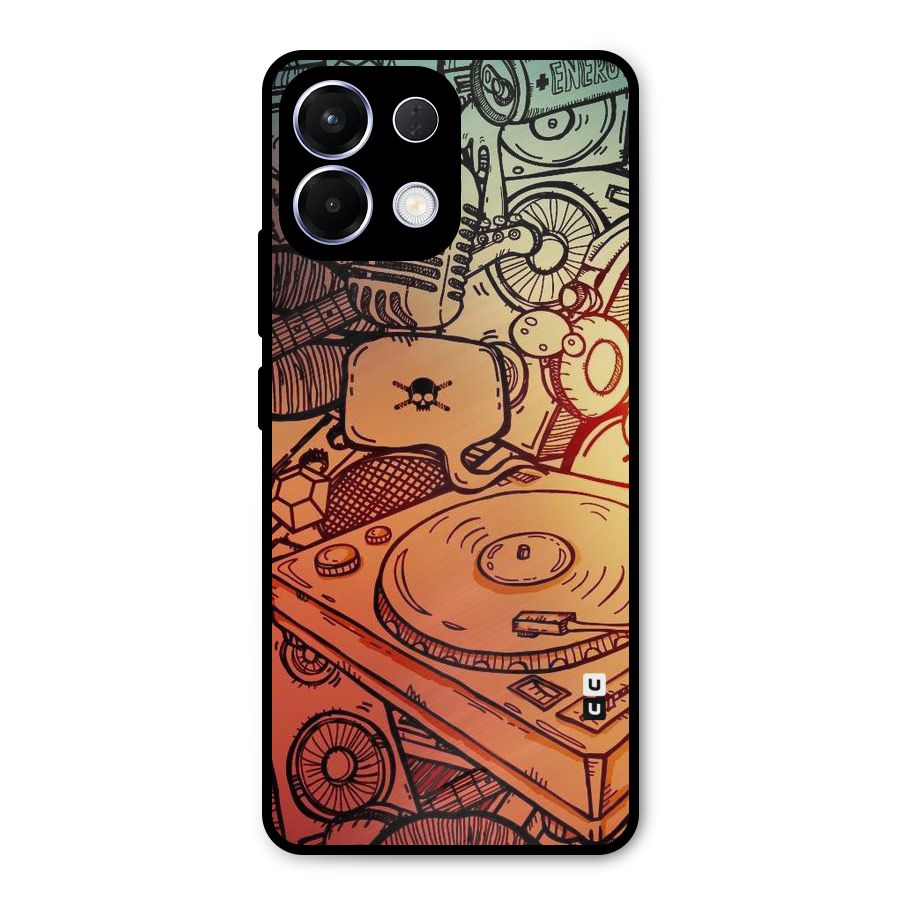 Vinyl Design Metal Back Case for Oppo K13