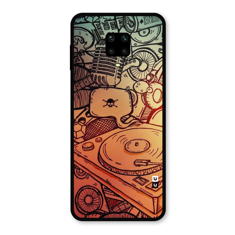 Vinyl Design Metal Back Case for Poco M2