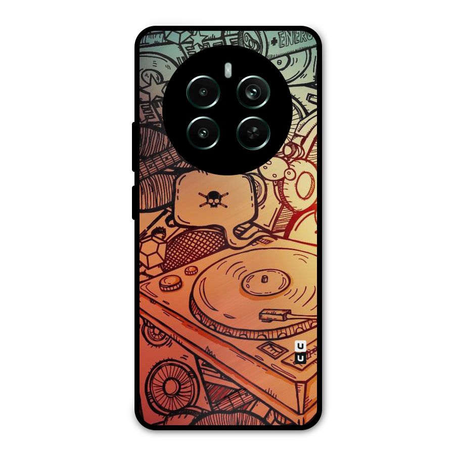 Vinyl Design Metal Back Case for Realme 12 Pro Plus