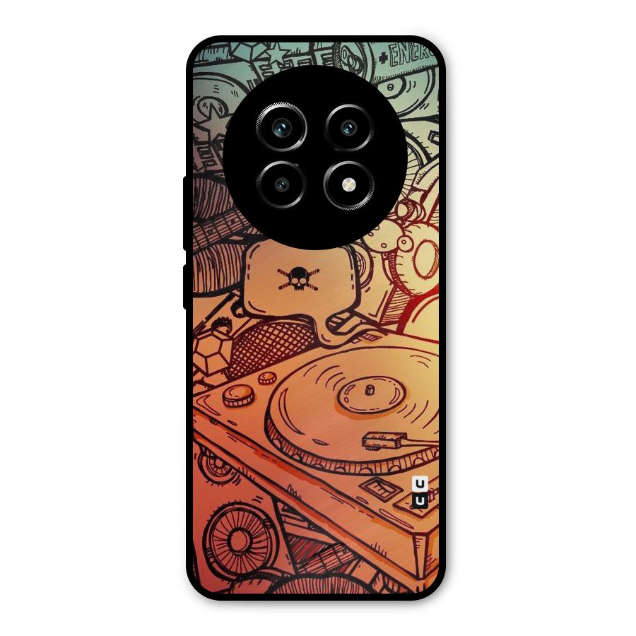 Vinyl Design Metal Back Case for Realme 13 Pro