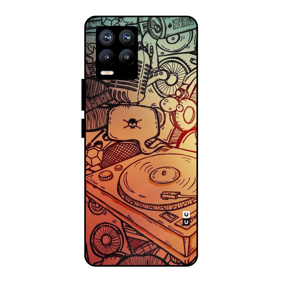 Vinyl Design Metal Back Case for Realme 8 Pro