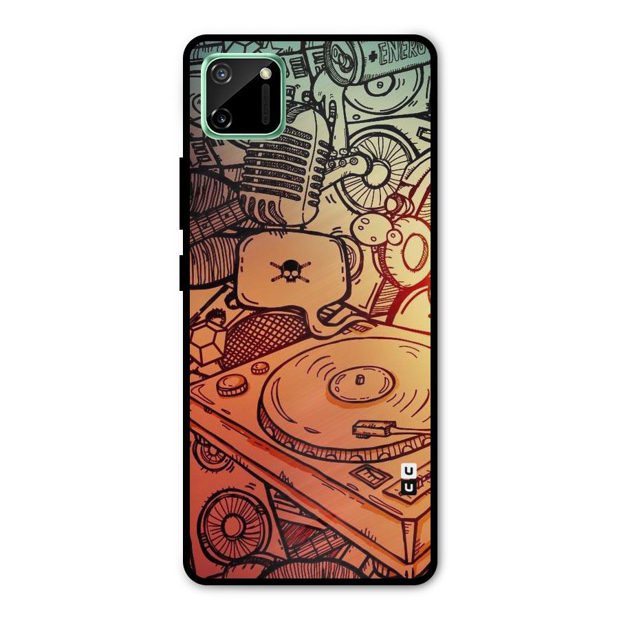 Vinyl Design Metal Back Case for Realme C11