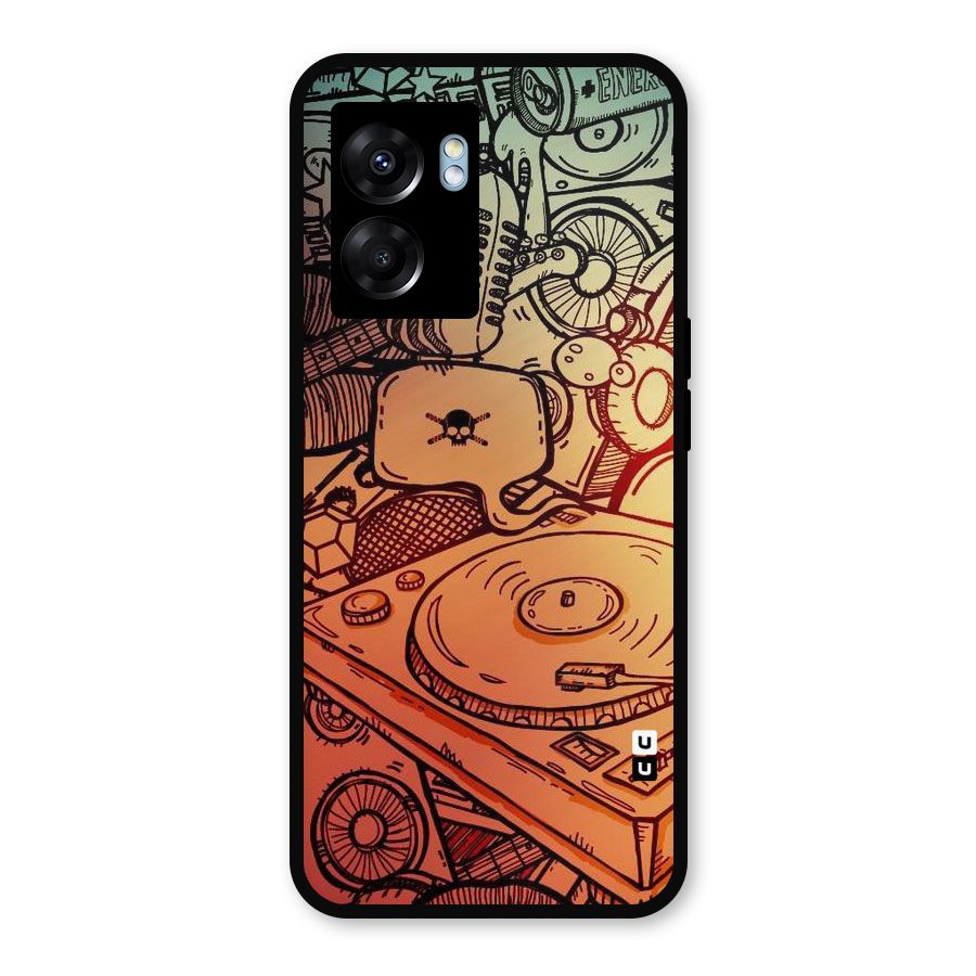 Vinyl Design Metal Back Case for Realme Narzo 50 5G