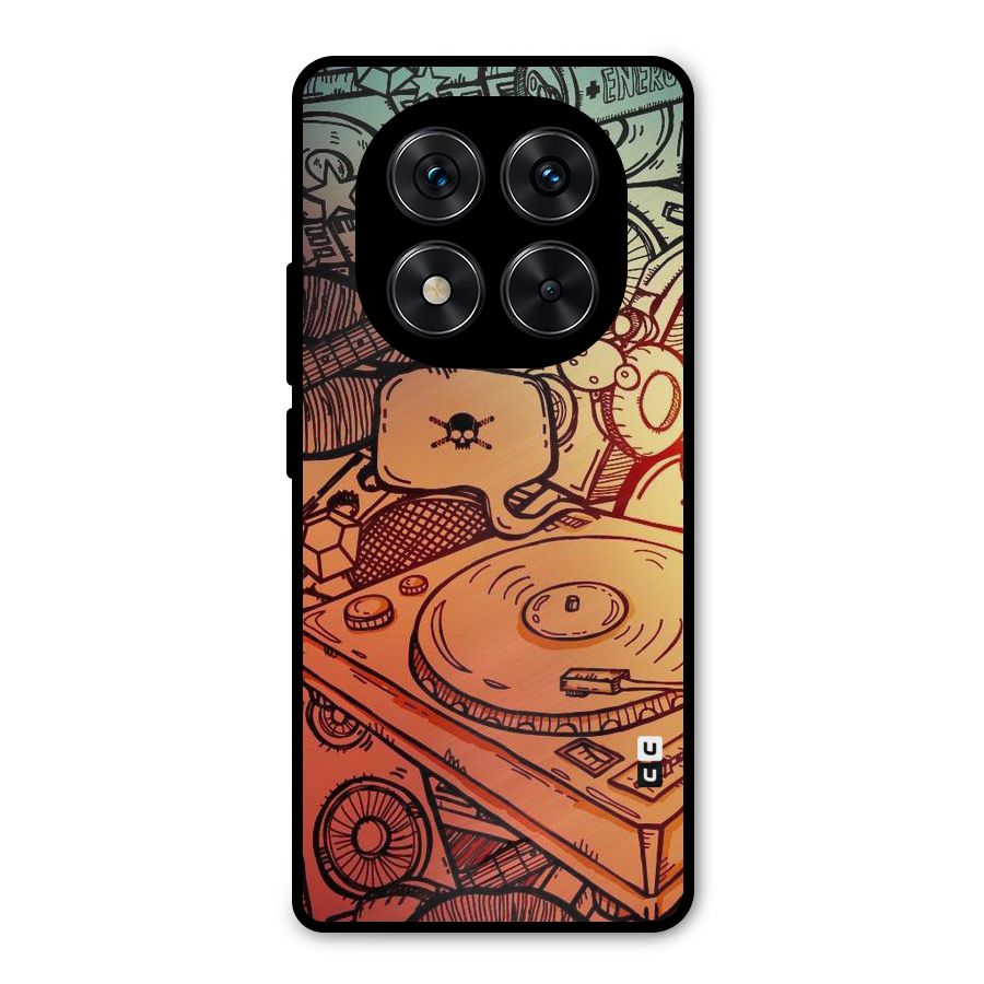 Vinyl Design Metal Back Case for Redmi Note 14 Pro 5G